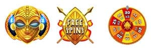 Symbols and bonus 9 mAsk of Fire